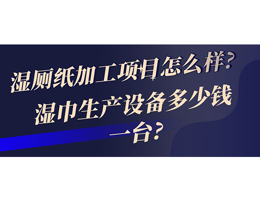 濕廁紙加工項(xiàng)目怎么樣? 濕巾生產(chǎn)設(shè)備多少錢一臺(tái)?