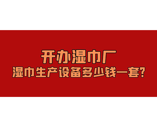 開辦濕巾廠，濕巾生產(chǎn)設(shè)備多少錢一套？